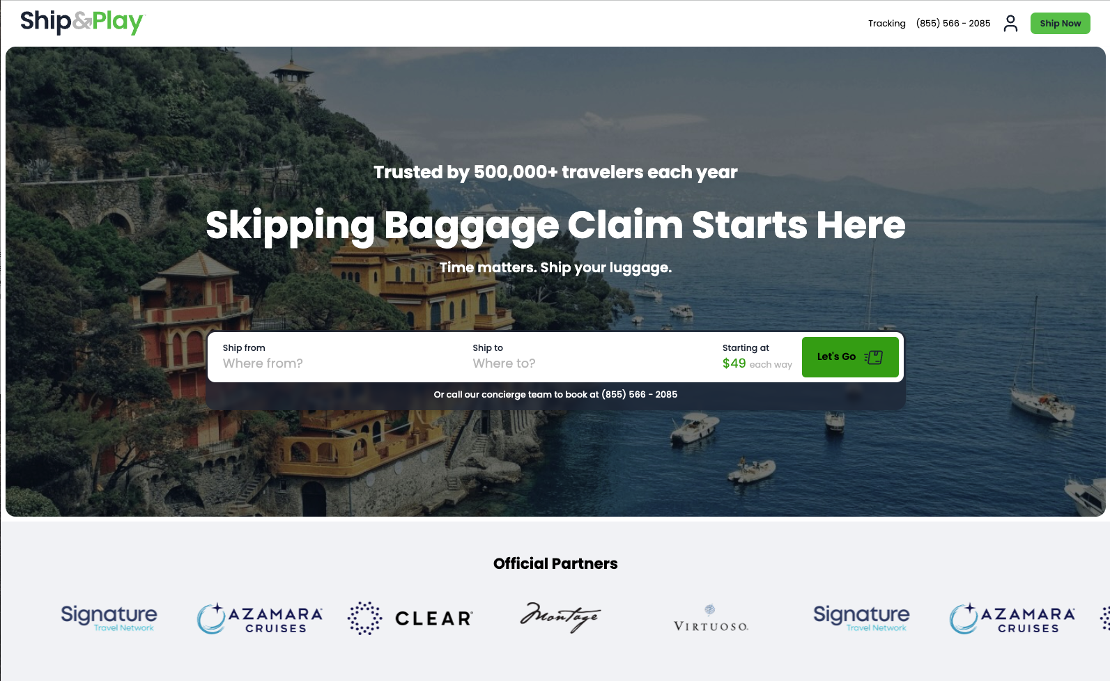 Partner Landing Page